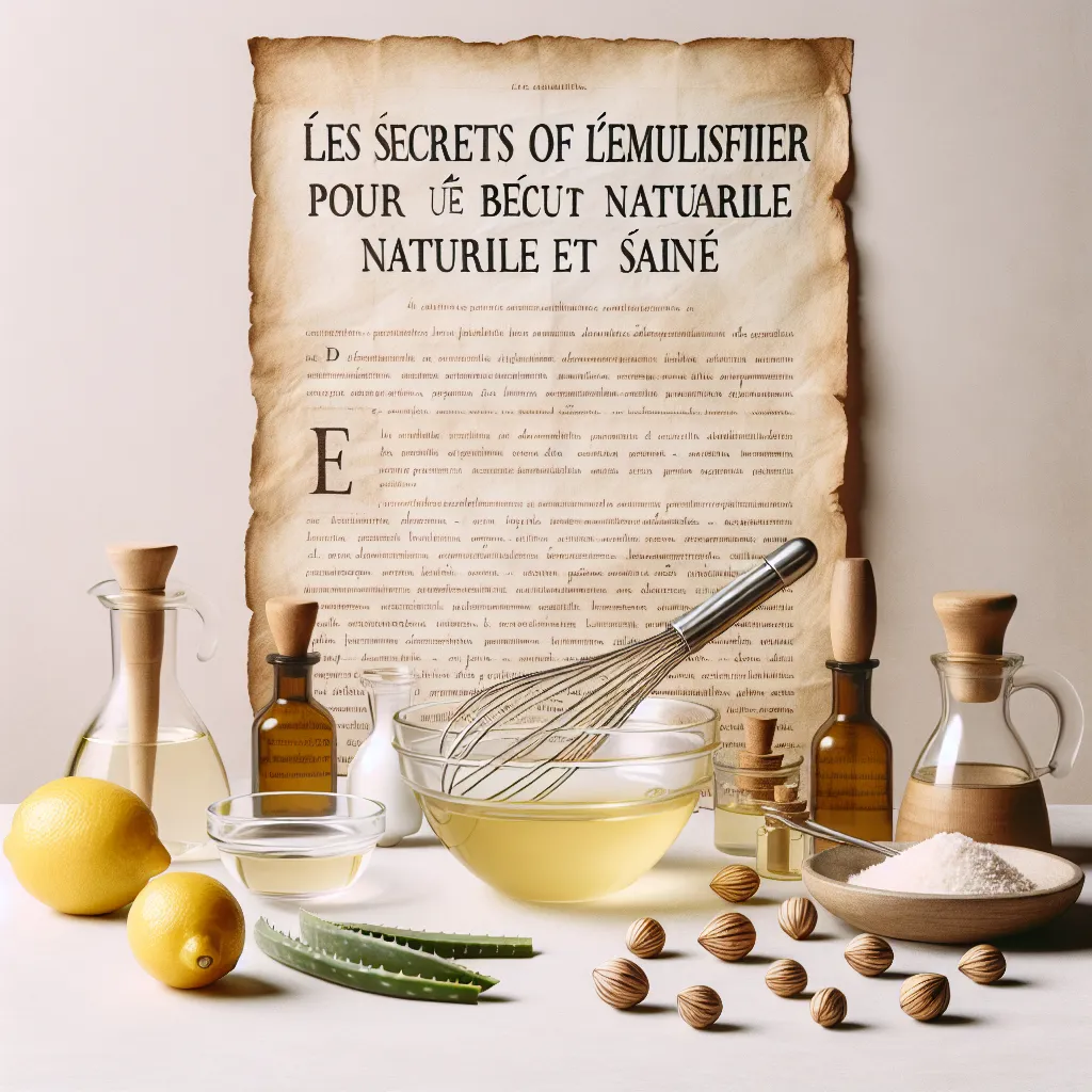 Les secrets de l’emulsifier pour une beauté naturelle et saine
